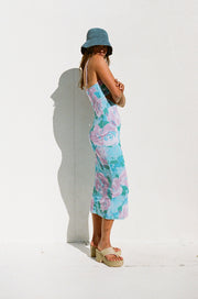 Zantina Cutout Dress - Water Lilies