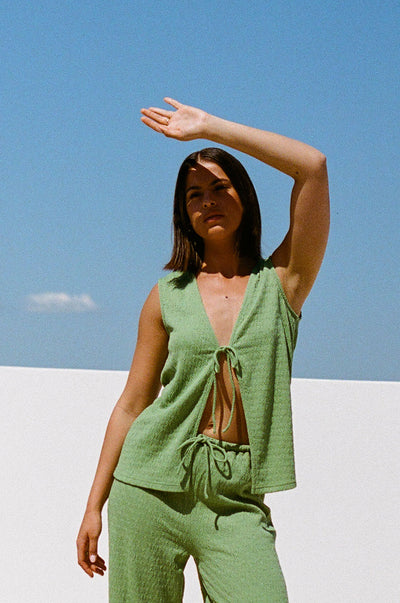 Marina Split Top - Green