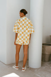 Seona Top - Sabo Checkerboard