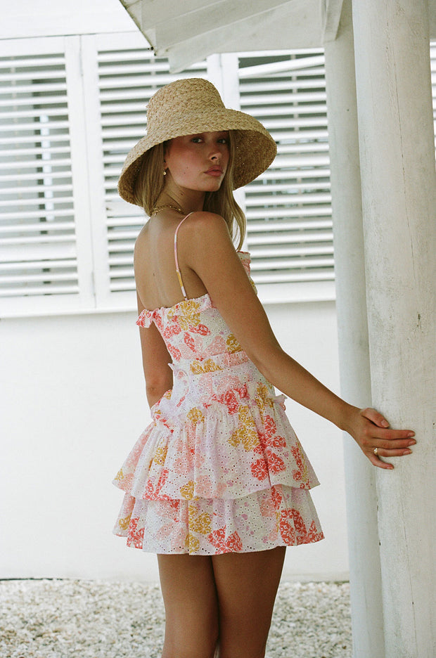 Hanalei Frill Dress - Pollen