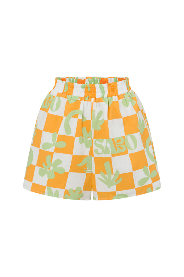 Seona Shorts - Sabo Checkerboard