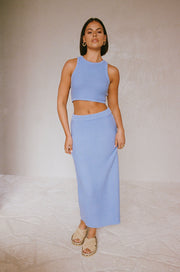 Heather Skirt - Azure