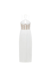 Teyah Midi Dress - White