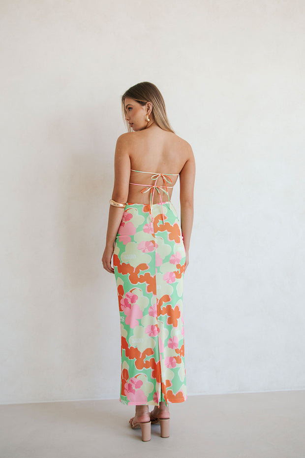 Backless Suki Dress - Misty Floral