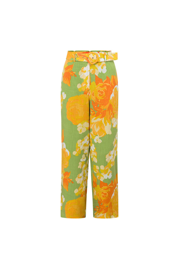 Savannah Pants - Floral Sunset