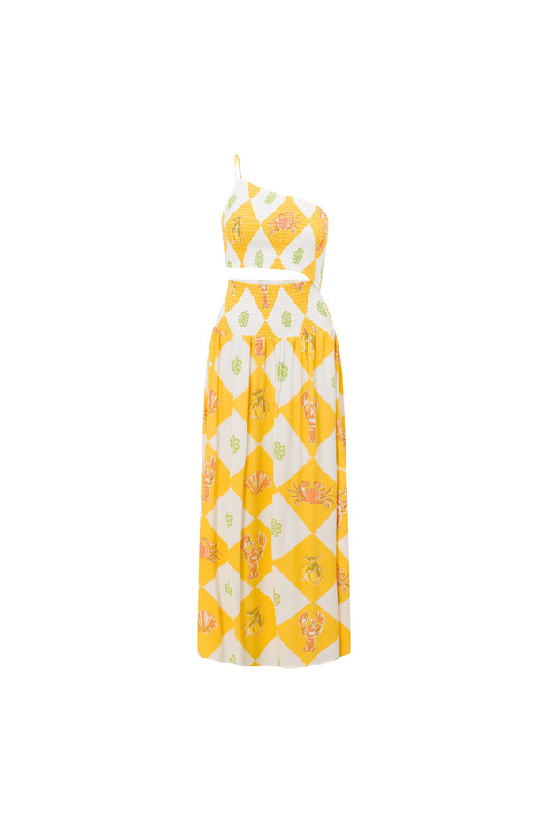 Venetian Maxi Dress - Oceano Yellow