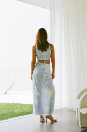 Stalla Wrap Skirt - Ciao Blue