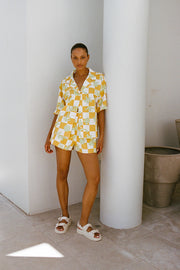 Seona Shorts - Sabo Checkerboard