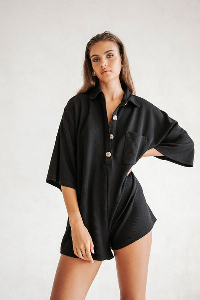 Milena Playsuit - Black