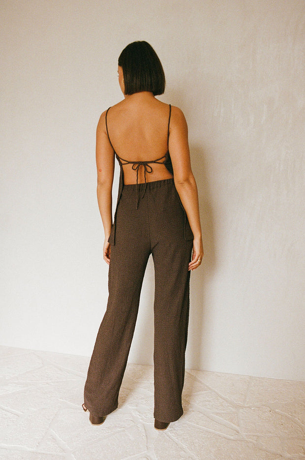 Ashton Jumpsuit - Chocolate