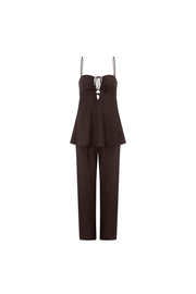 Ashton Jumpsuit - Chocolate