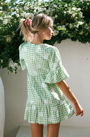 Twyla Babydoll Dress - Gingham