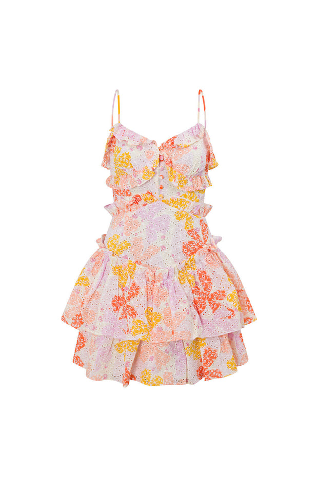 Hanalei Frill Dress - Pollen