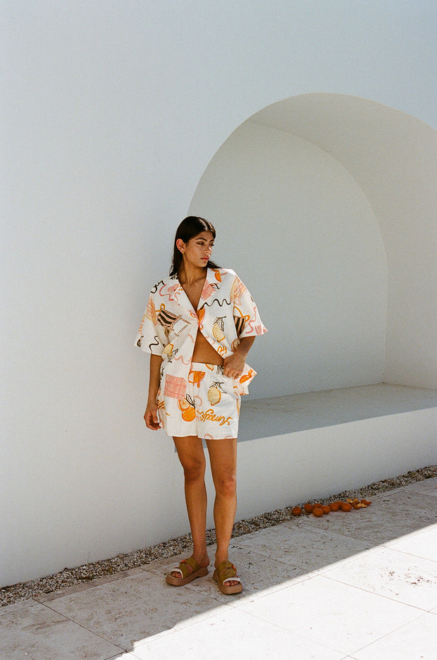 Seona Shorts - Amalfi Aperol