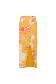 Leonie Wrap Skirt - Ciao Yellow