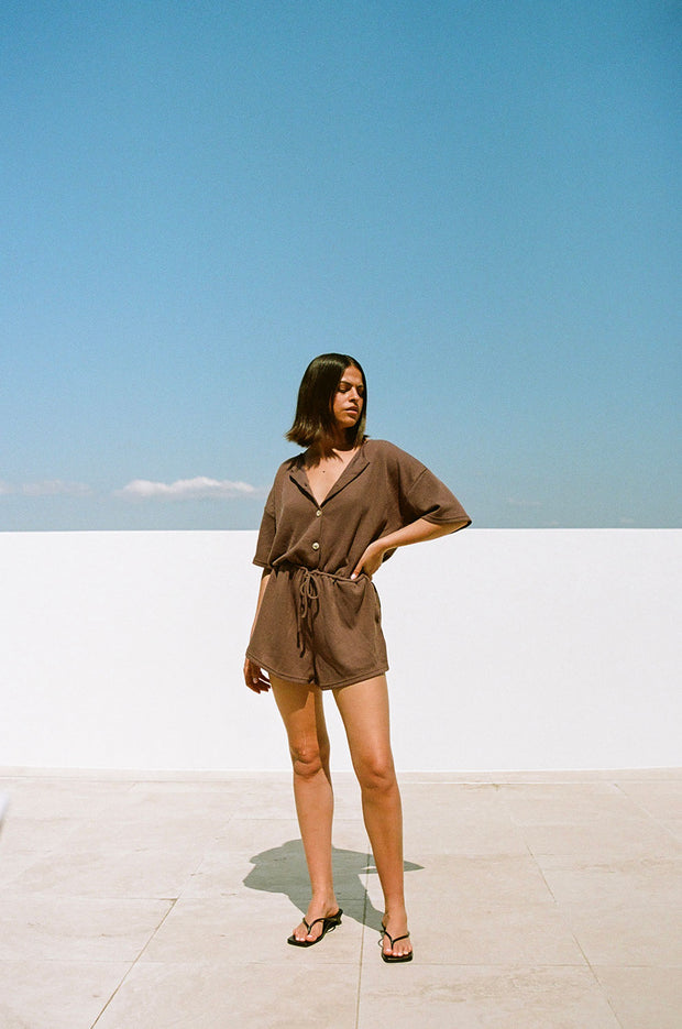 Juniper Playsuit - Chocolate