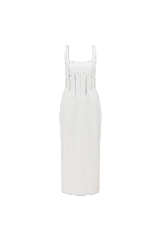 Ricardo Midi Dress - White