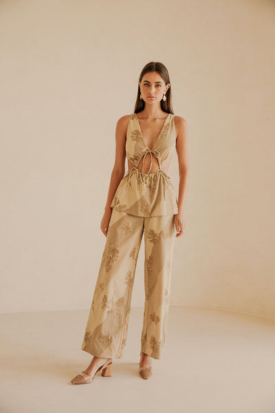 Esmae Jumpsuit - Tawny Bloom