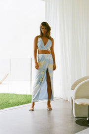 Stalla Wrap Skirt - Ciao Blue