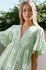 Twyla Babydoll Dress - Gingham