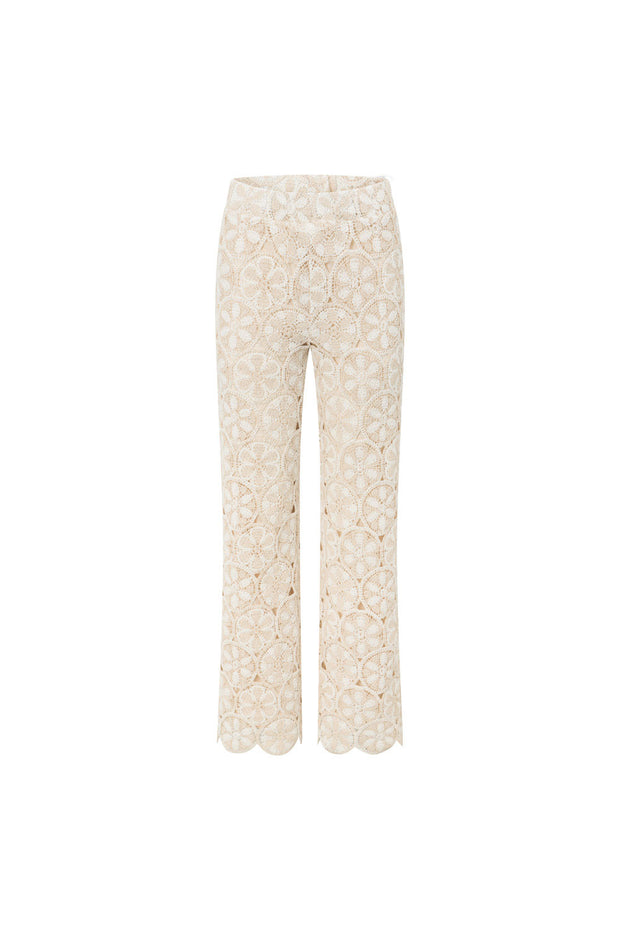 Kalila Crochet Pants - Ivory