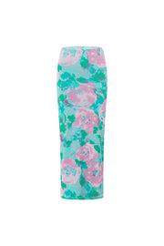 Teena Midi Skirt - Water Lilies