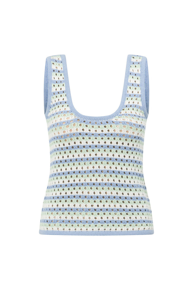 Erin Knit Top - Blue