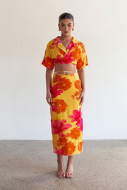 Sorrenta Midi Skirt - Floreale Sunny