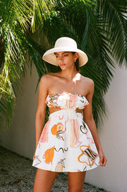 Zenaida Dress - Amalfi Aperol