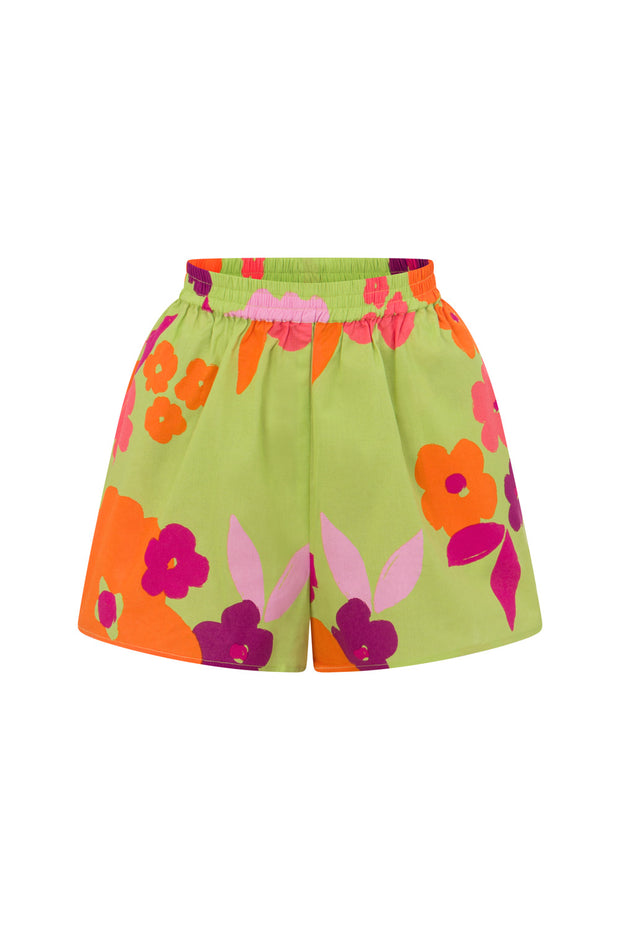 Thessy Shorts - Lime Floral