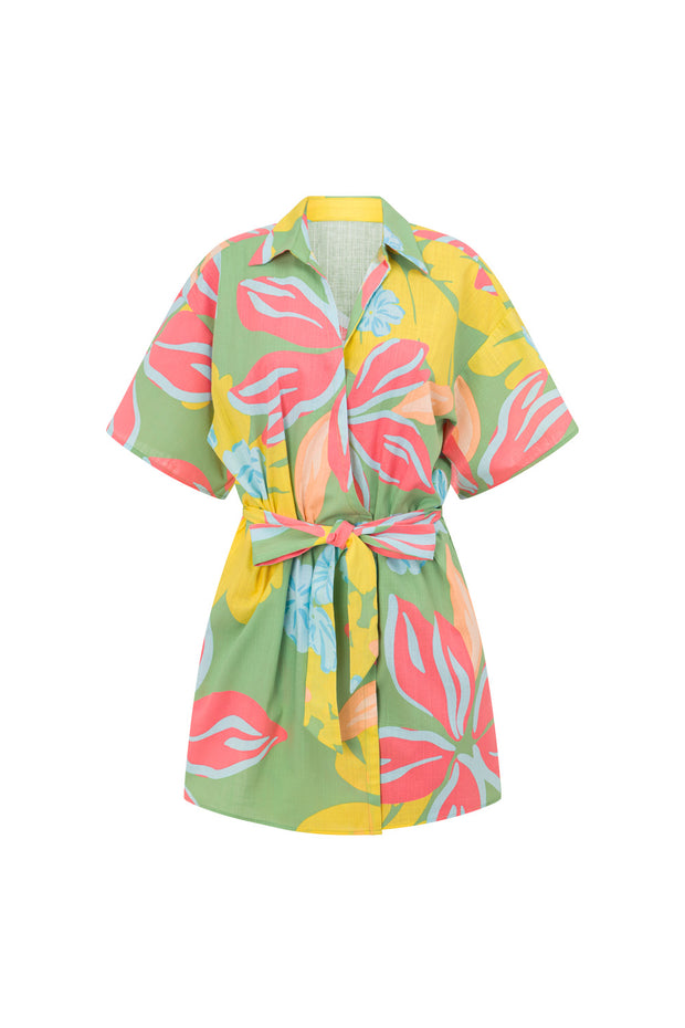 Alannah Wrap Dress - Calypso Scarf