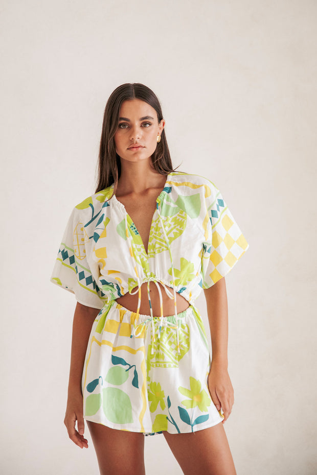 Arella Playsuit - Prego Verde