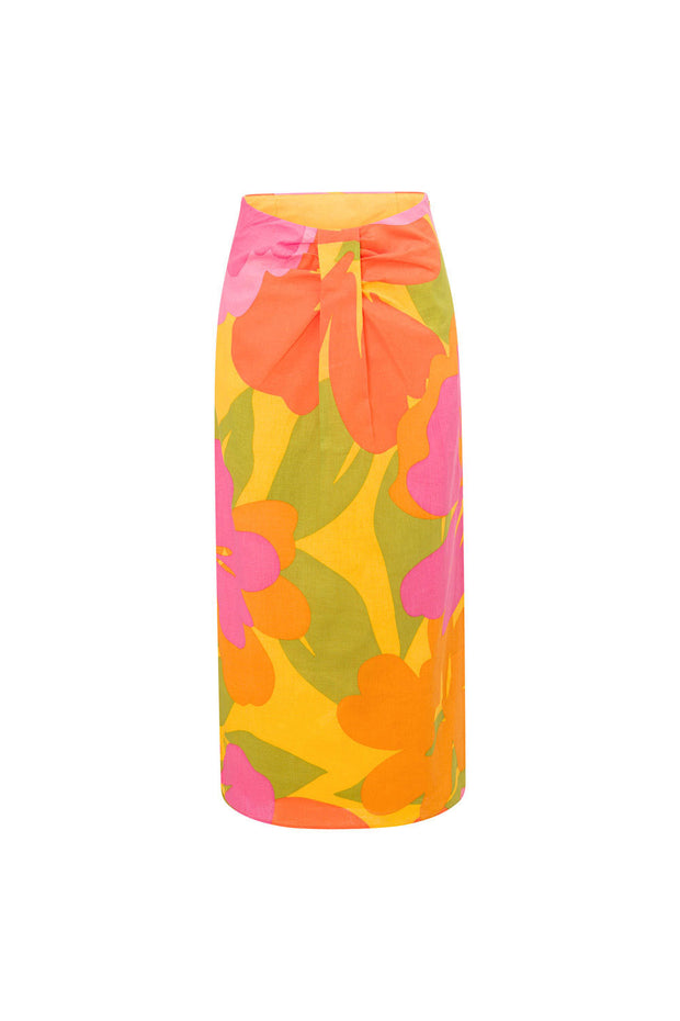 Monaco Skirt - Hibiscus