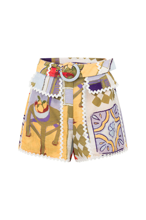 Donna Rosa Shorts - Villagio Purple