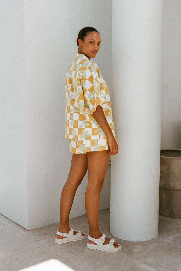 Seona Shorts - Sabo Checkerboard