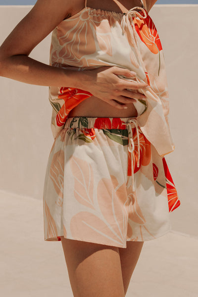 Jetta Shorts - Petal Scarf