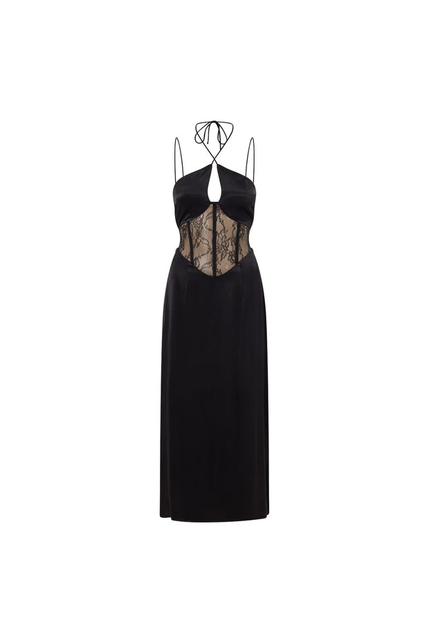 Teyah Midi Dress - Black