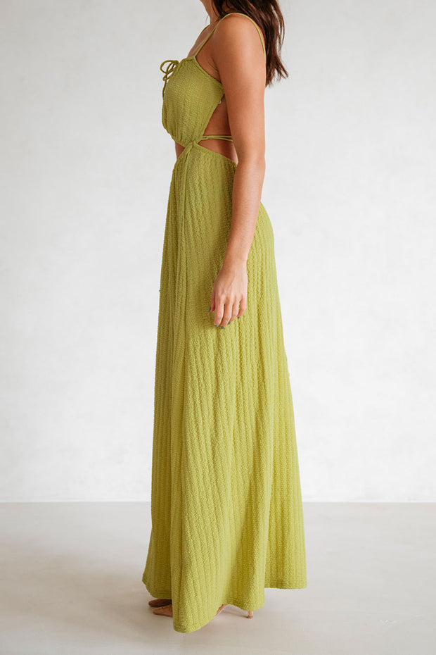 Backless Annalise Dress - Moss