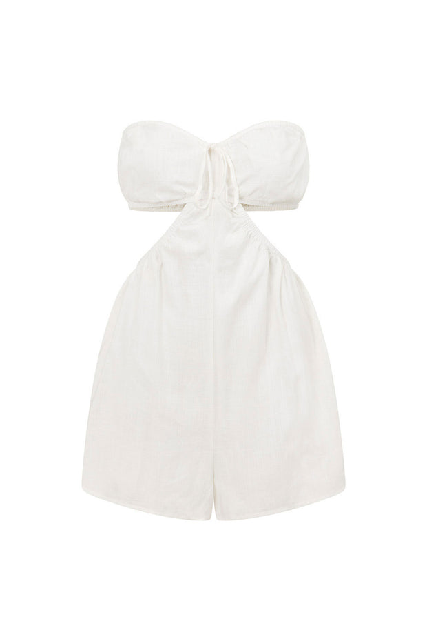 Ardelle Cutout Playsuit - White