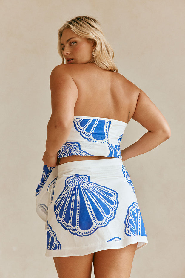 Ciera Wrap Skirt - Seashell