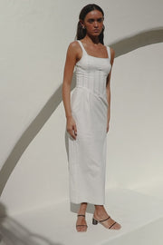 Ricardo Midi Dress - White