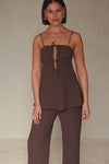 Ashton Jumpsuit - Chocolate