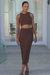 Heather Skirt - Mahogany