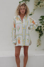 Jay Shirt Dress - Flower Pots