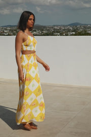 Venetian Maxi Dress - Oceano Yellow