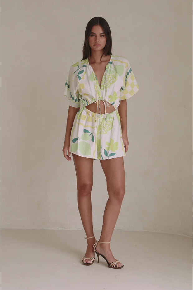 Arella Playsuit - Prego Verde