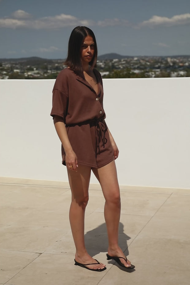 Juniper Playsuit - Chocolate