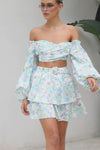 Belted Zoe Skirt - Floral