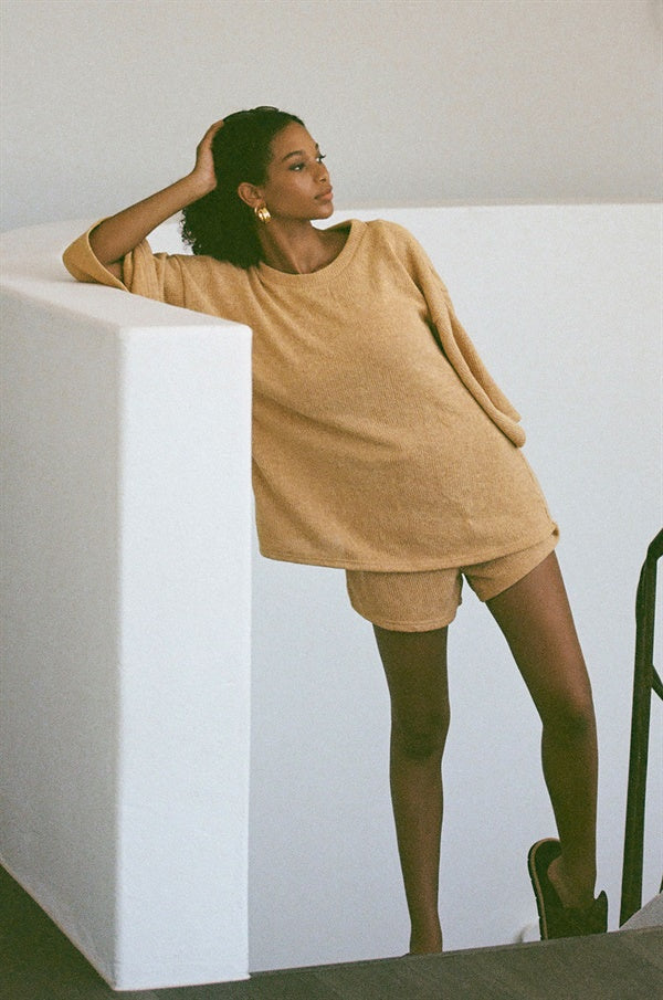 Wanderer Shorts - Mustard Knit