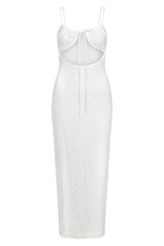 Charlina Midi Dress - White